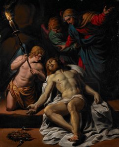 The Lamentation, c.1617 (olja, förhöjd i guld, på koppar)